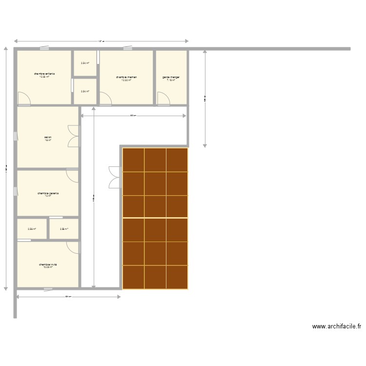 plan maison famille joa. Plan de 0 pièce et 0 m2