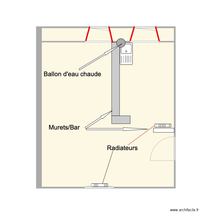 Cuisine Actuelle. Plan de 0 pièce et 0 m2