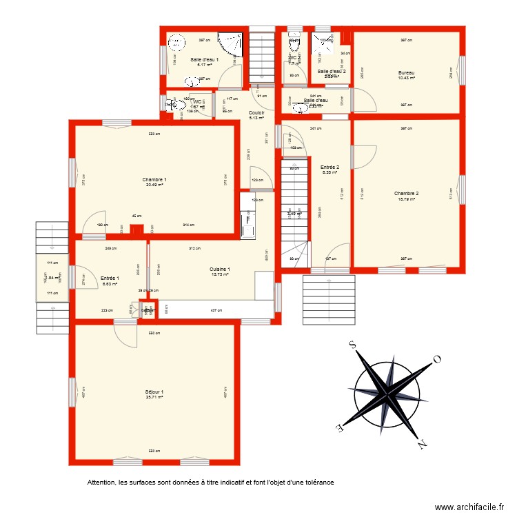 BI 5021 rdc côté. Plan de 0 pièce et 0 m2