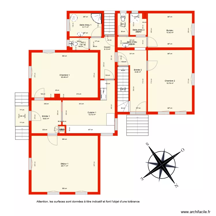 BI 5021 rdc c&ocirc;t&eacute;. Plan de 