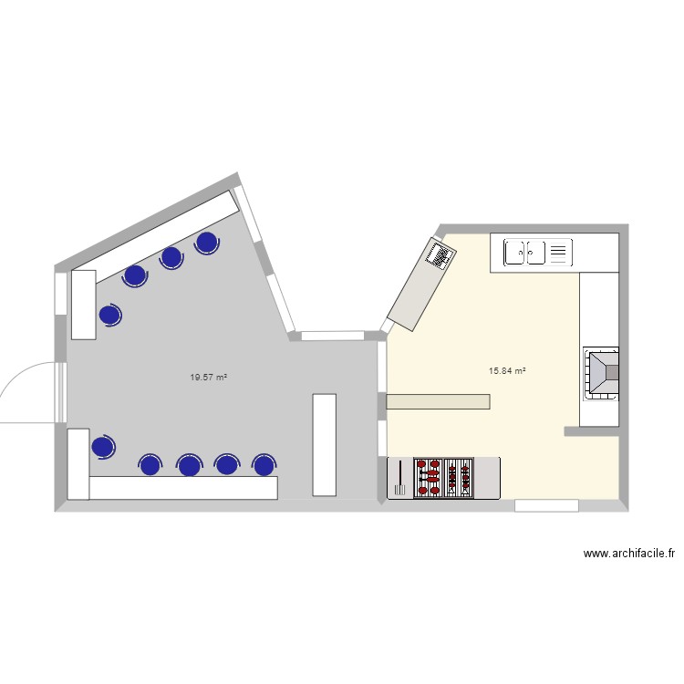 monoambiente 1. Plan de 0 pièce et 0 m2