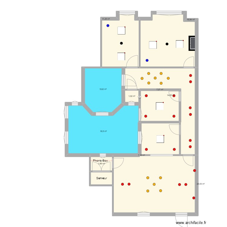 276 PRADO 3 EME PLAN ECLAIRAGE. Plan de 11 pièces et 119 m2