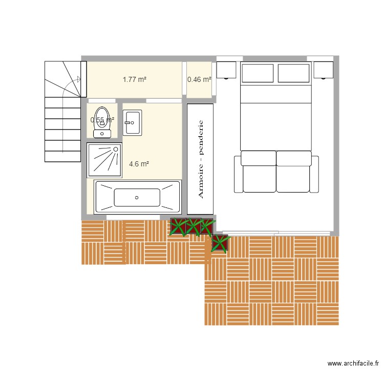 CHAMBRE TOIT. Plan de 0 pièce et 0 m2