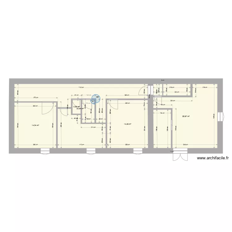 1 &eacute;tage  existant Burg. Plan de 