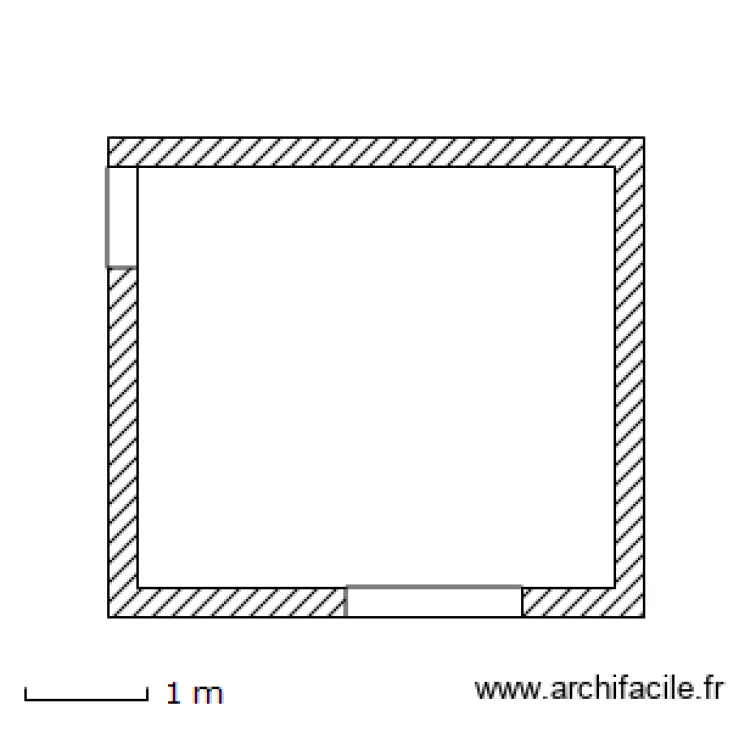 Chambre amis. Plan de 