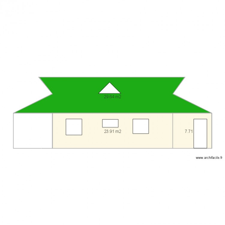 vue de coté GAUCHE. Plan de 0 pièce et 0 m2