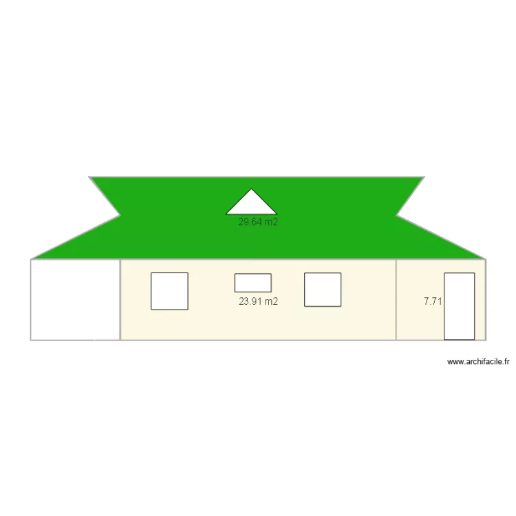 vue de coté GAUCHE. Plan de vue de coté GAUCHE. Plan de