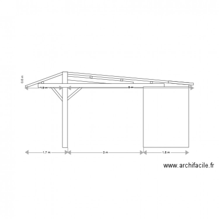 Vue de côté. Plan de 0 pièce et 0 m2