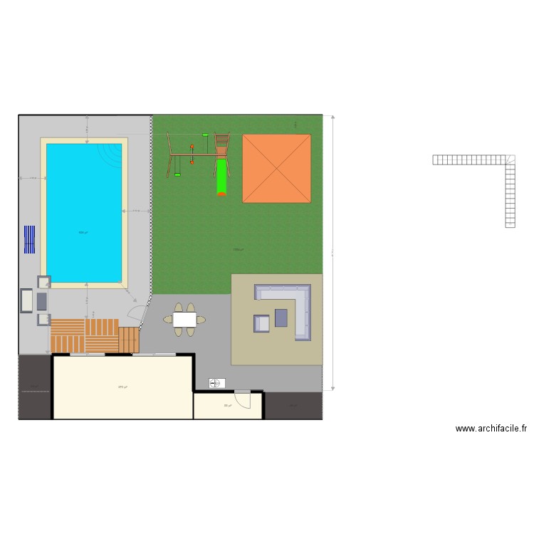 la cour4. Plan de 0 pièce et 0 m2