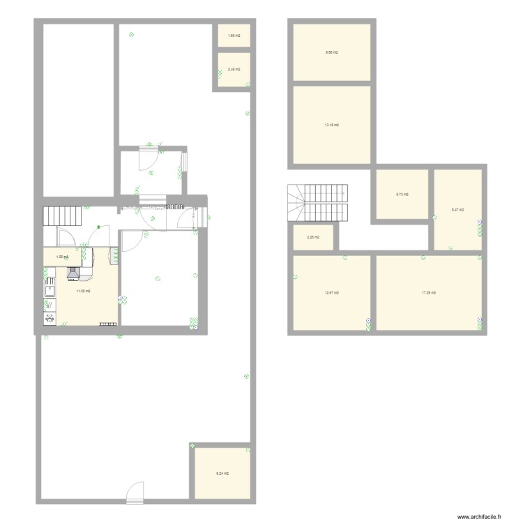 MAISON. Plan de 0 pièce et 0 m2