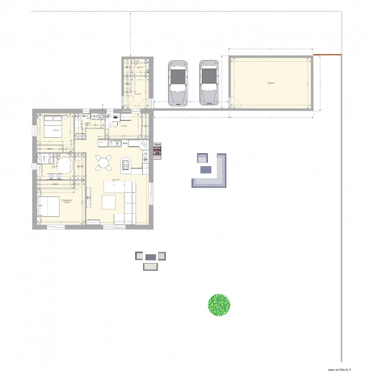 Maison2. Plan de 0 pièce et 0 m2