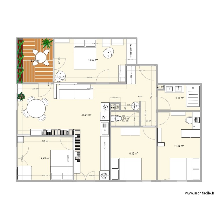 test 6. Plan de 0 pièce et 0 m2