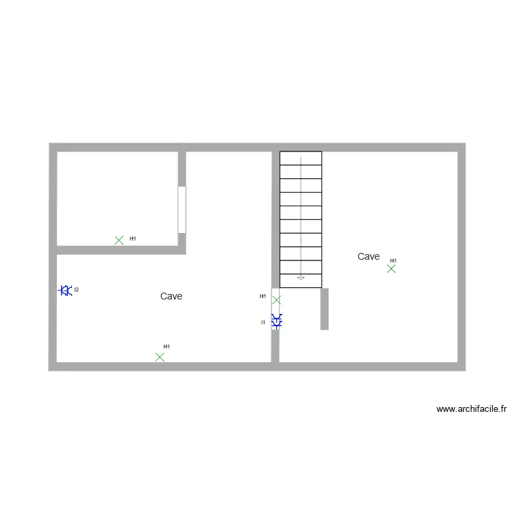st philomene CAVE. Plan de 