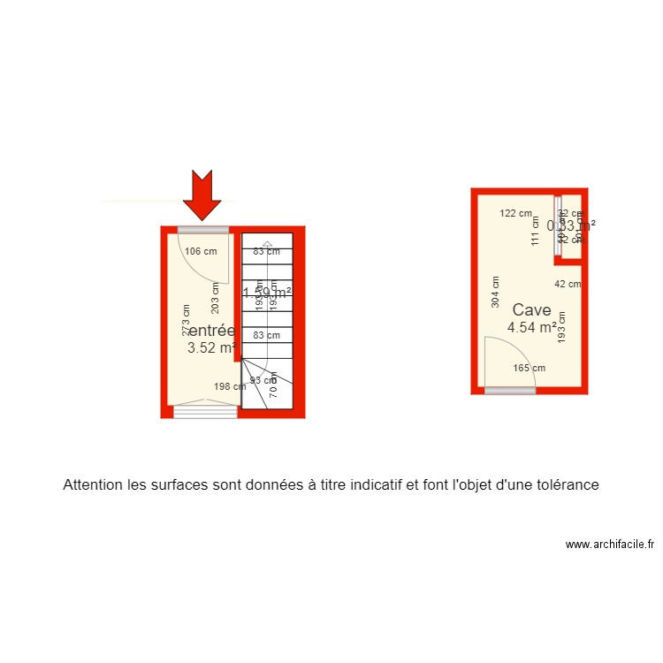 BI 5508 entré et cave côté. Plan de 0 pièce et 0 m2