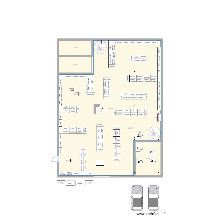 miramas. Plan de 4 pièces et 279 m2