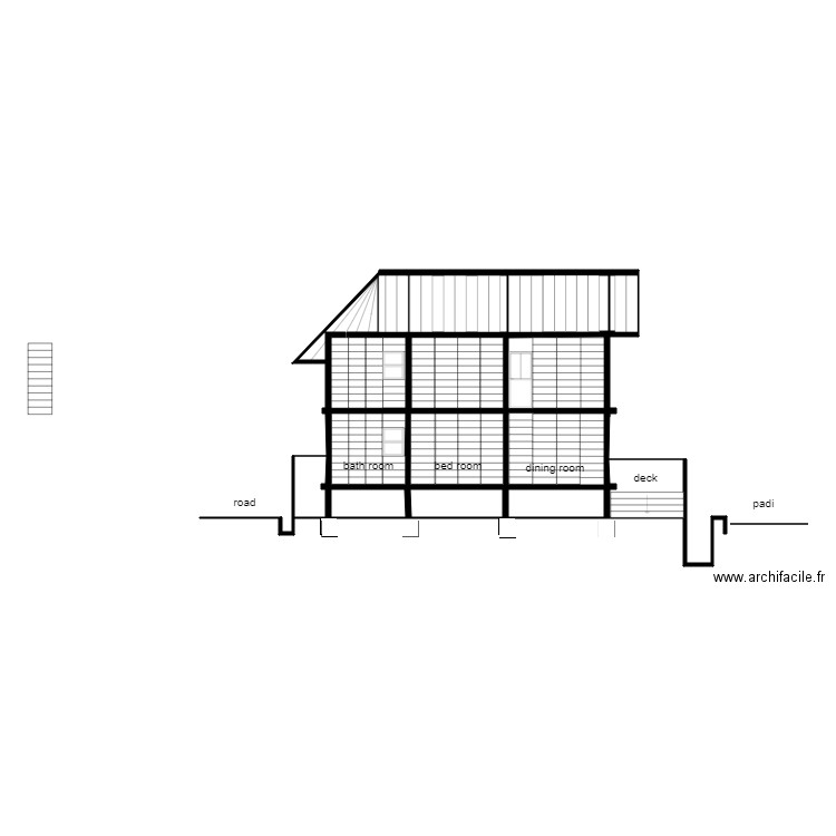 WOODEN HOUSE 2 STUDIOS CUT 1. Plan de 0 pièce et 0 m2