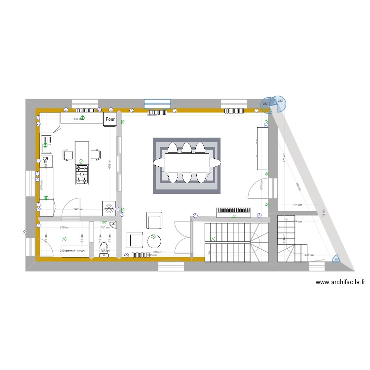 1er Etage ST Epain -  Cuisine. Plan de 0 pièce et 0 m2