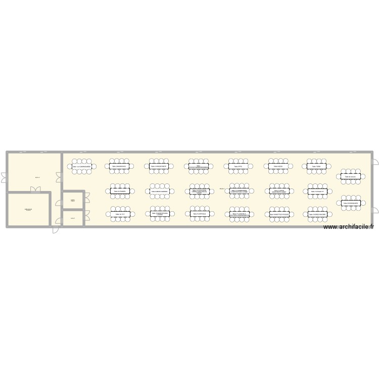 plan de table . Plan de 0 pièce et 0 m2