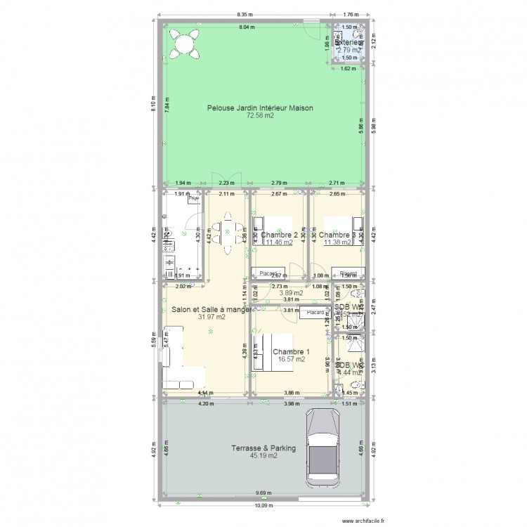 Plan Maisons Kufoli 1. Plan de 0 pièce et 0 m2