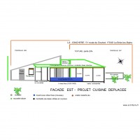 LA  JONCHERE  FACADE  DUNE  PROJET  CUISINE  DEPLACEE