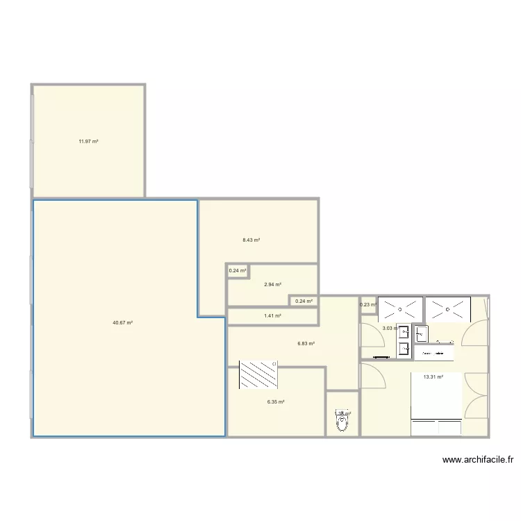 Pornichet V4. Plan de 