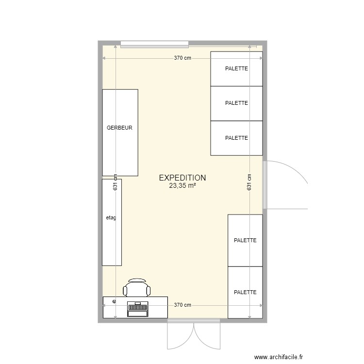 EXPEDITION. Plan de 0 pièce et 0 m2