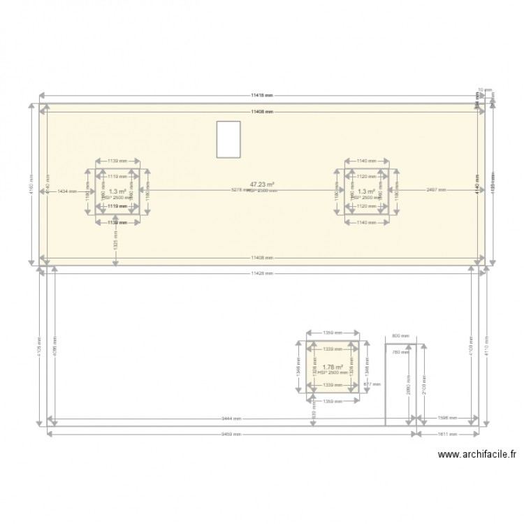 Pierre LEBRUN  Façade  PROJET. Plan de 0 pièce et 0 m2