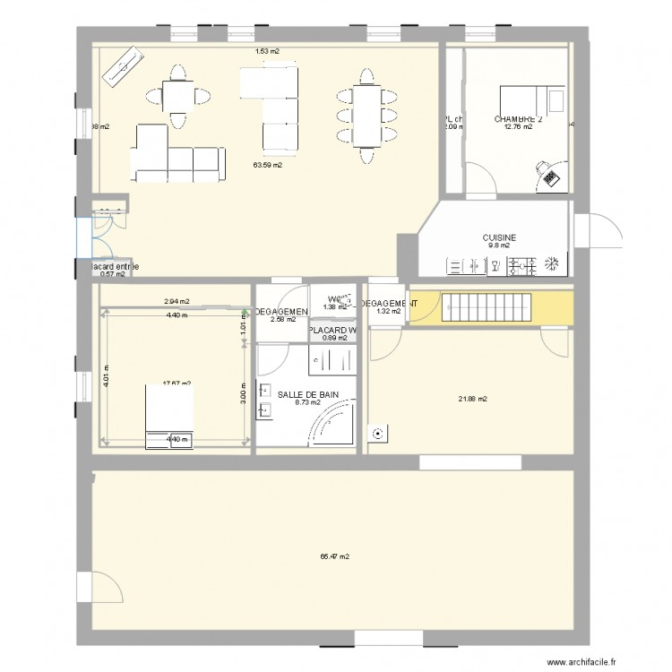 michon rdc habitable. Plan de 0 pièce et 0 m2