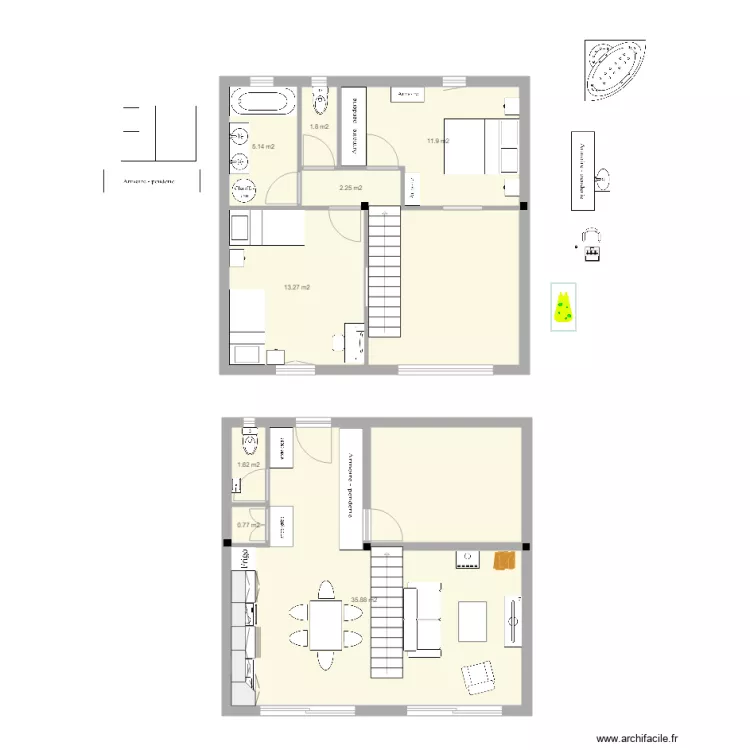 appart philippe trames 2x3m 3. Plan de 