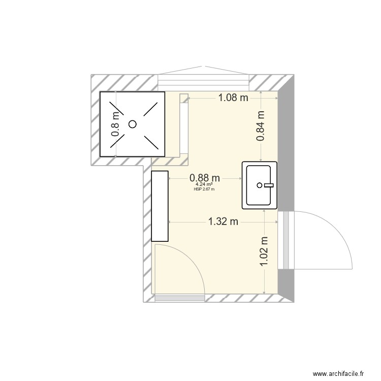 s de bain . Plan de 0 pièce et 0 m2