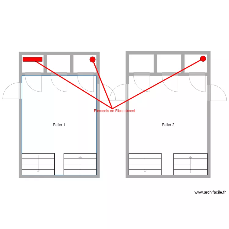 11C paliers. Plan de 