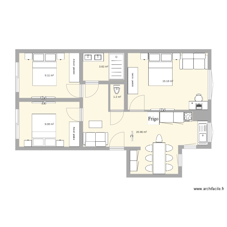 Appartement tanit G. Plan de 0 pièce et 0 m2