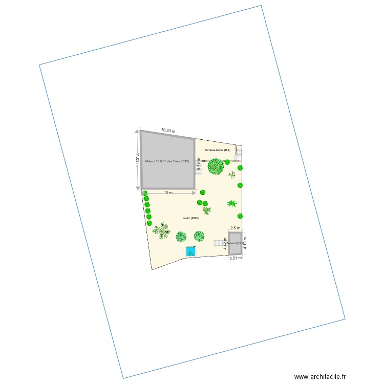 Plan de masse 16 CH des Tines. Plan de 0 pièce et 0 m2