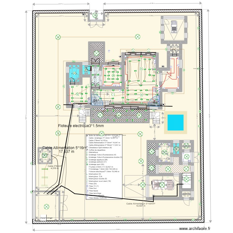 plan electricte  206. Plan de 0 pièce et 0 m2