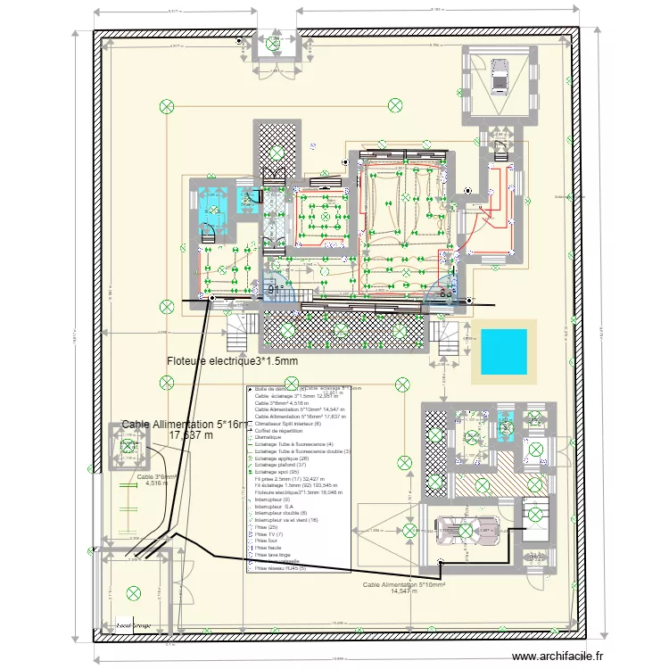 plan electricte  206. Plan de 