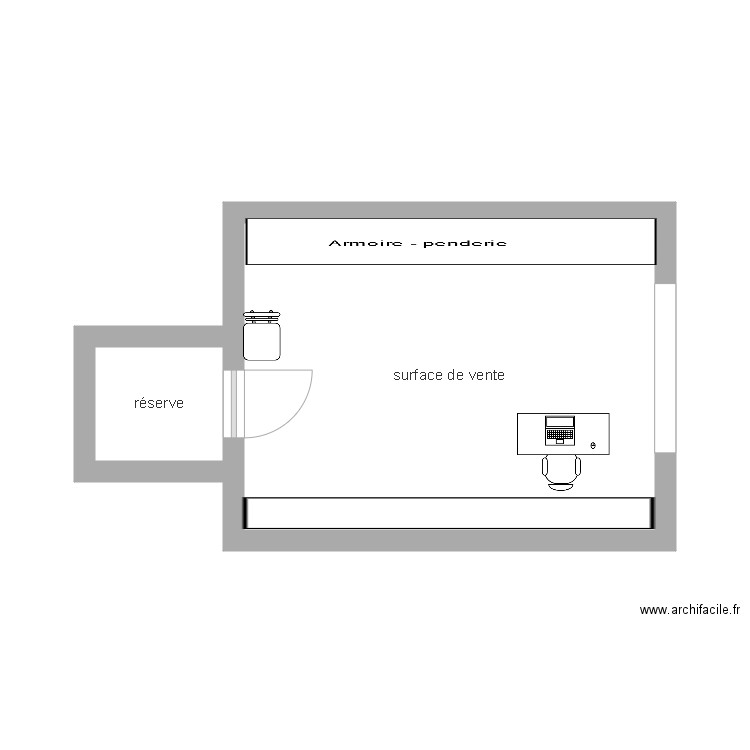  freeside shop. Plan de 0 pièce et 0 m2