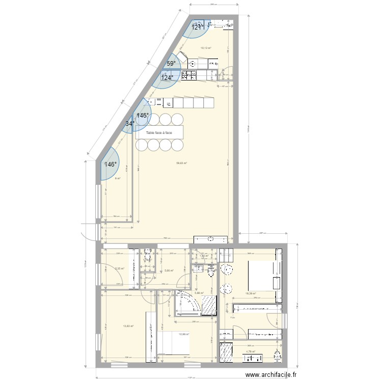MAISON MAURECOURT PLAN 2. Plan de 12 pièces et 147 m2