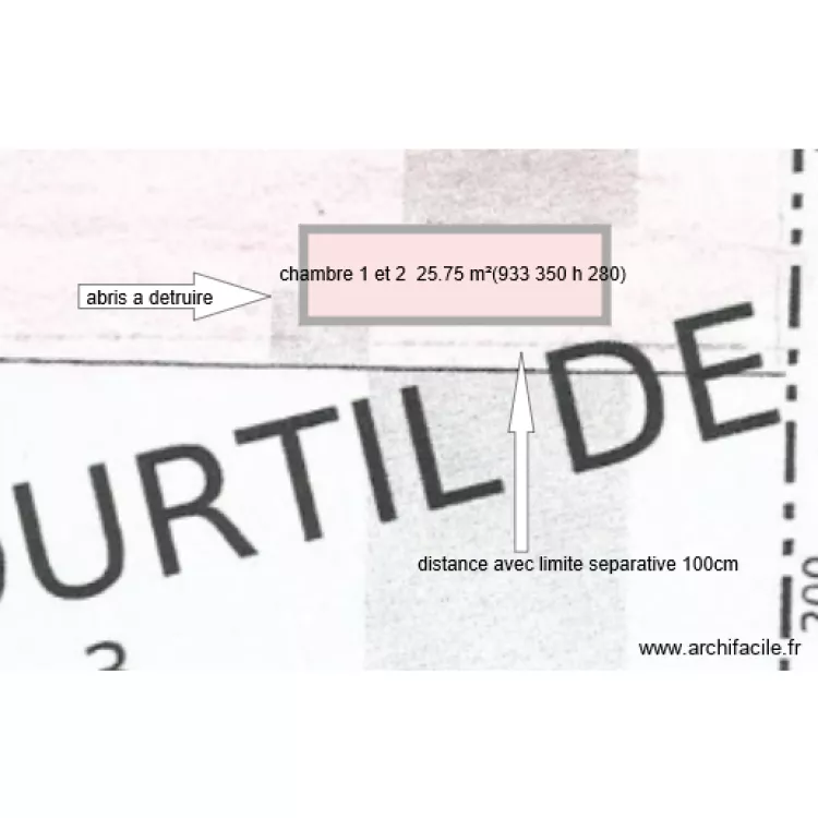 plan cadastrale 2. Plan de 