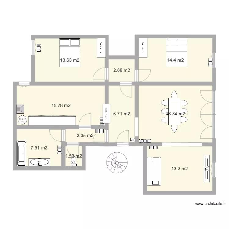 Client terre immo. Plan de 