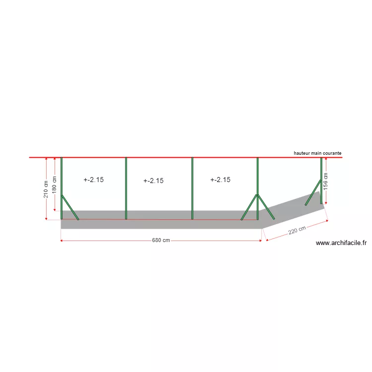 ALLARD cl&ocirc;ture. Plan de 