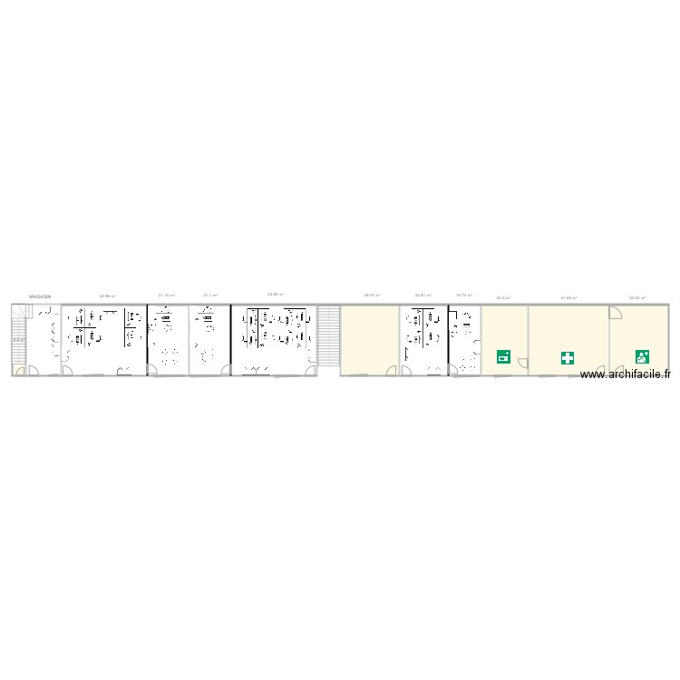 commercial rouiba. Plan de 0 pièce et 0 m2