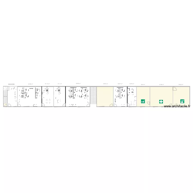 commercial rouiba. Plan de 