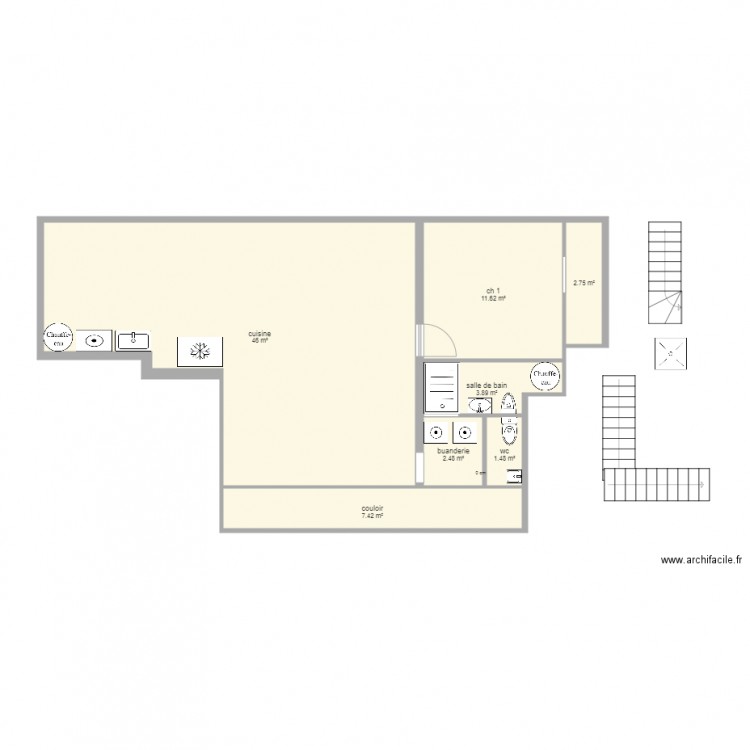 plan plomberie sanitaire. Plan de 0 pièce et 0 m2