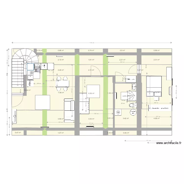 APT17B 20200406 2WC et placard sdb. Plan de 