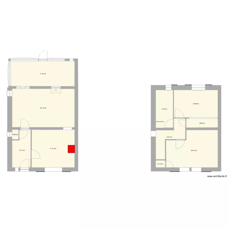 MAISON travaux fini. Plan de 