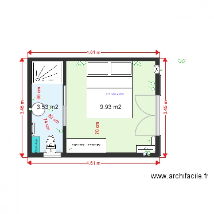 CHALET 1 CH . Plan de 0 pièce et 0 m2