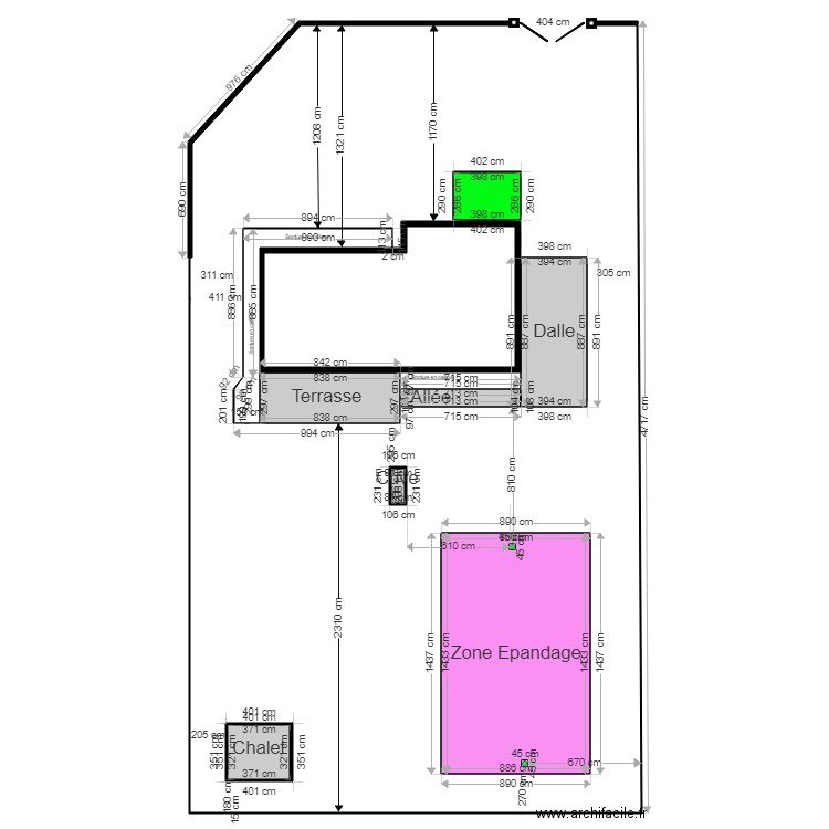 Plan Terrain. Plan de 0 pièce et 0 m2