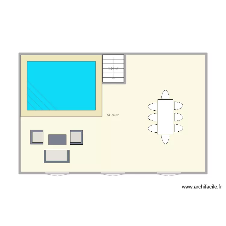 terrasse. Plan de terrasse. Plan de