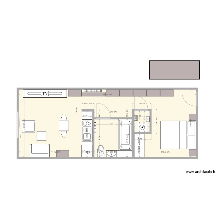 Appart Kim Londres. Plan de 0 pièce et 0 m2