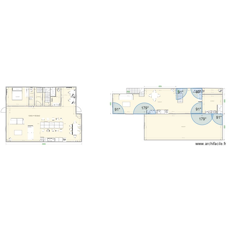 APRES plan rdc maison Thomery. Plan de 0 pièce et 0 m2